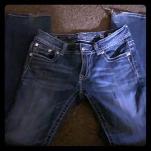 Gently loved Mis Me Wing Studded Jeans